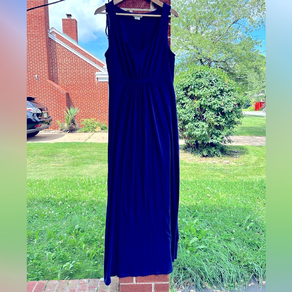 Boden Maxi Dress sleeveless US12L navy
